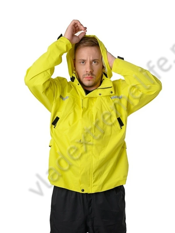 Дождевой костюм Rain City унисекс черно/желтый, размер L Дождевой костюм Rain City унисекс черно/желтый, размер L