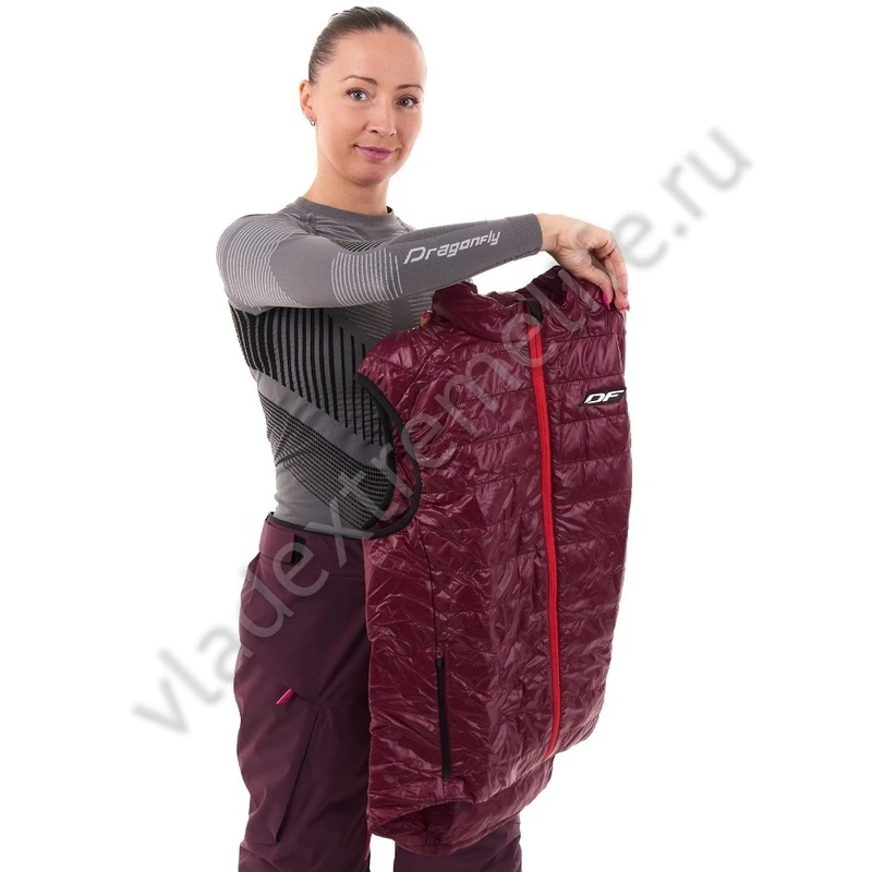 Жилет утеплённый DRAGONFLY VEST 100 Burgundy 360200-23-222 Жилет утеплённый DRAGONFLY VEST 100 Burgundy 360200-23-222