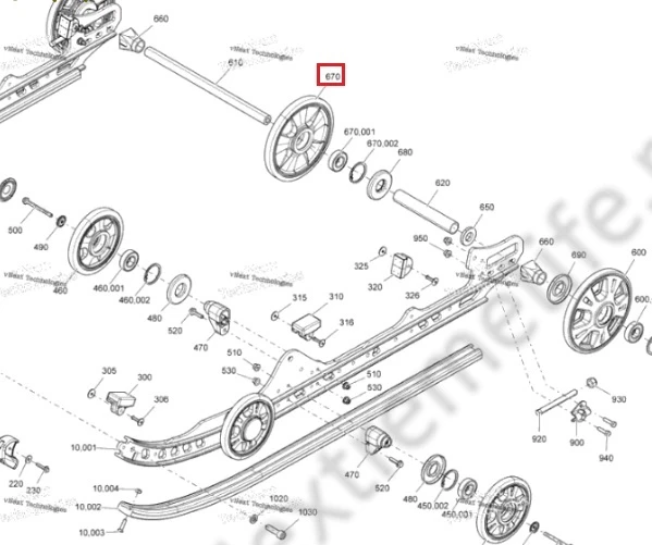 503194050 Ролик Гусеницы Для Ski Doo 503192778 503194050 Ролик Гусеницы Для Ski Doo 503192778