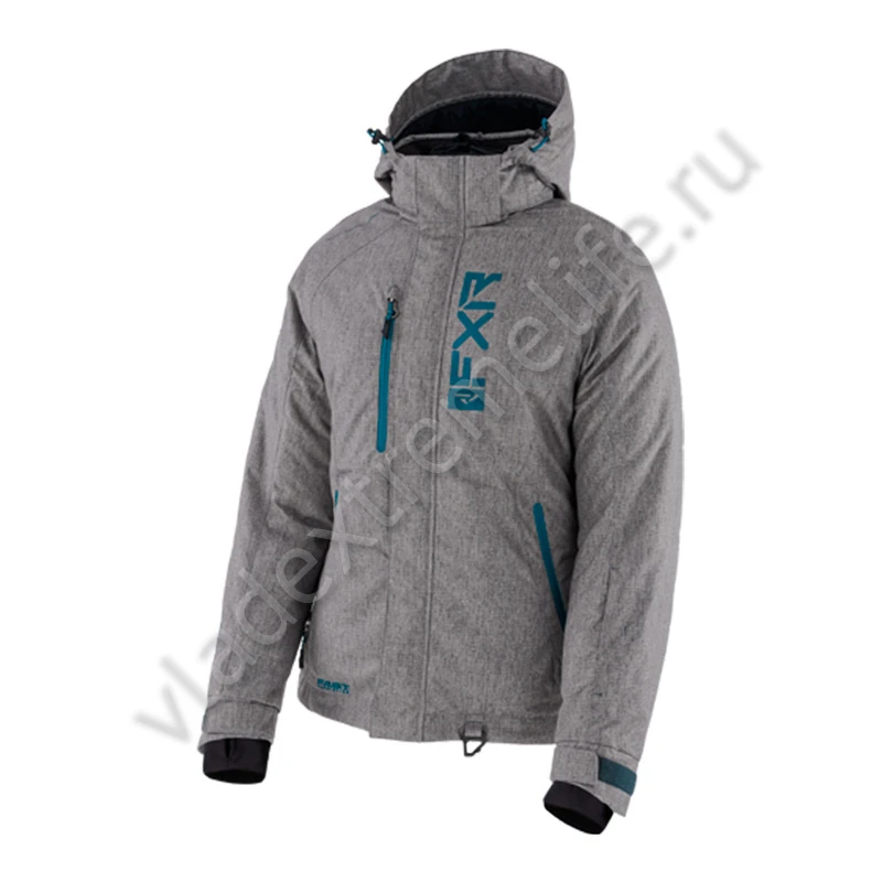 Куртка FXR Fresh с утеплителем Grey Linen/Ocean, 08, 210202-0748-08