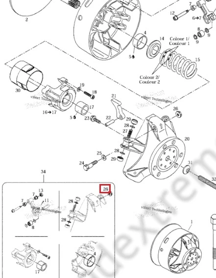 233061414 Гайка Для Ski Doo 233061414 Гайка Для Ski Doo