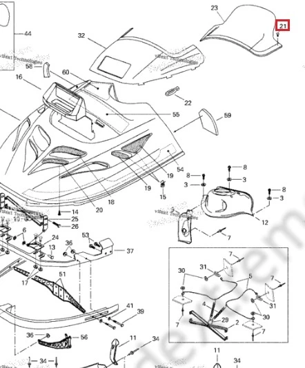 414939500 Клипса Для Ski Doo 414939500 Клипса Для Ski Doo