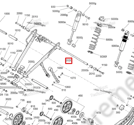 503193441 Ось Задней Подвески Для Ski Doo 503193441 Ось Задней Подвески Для Ski Doo